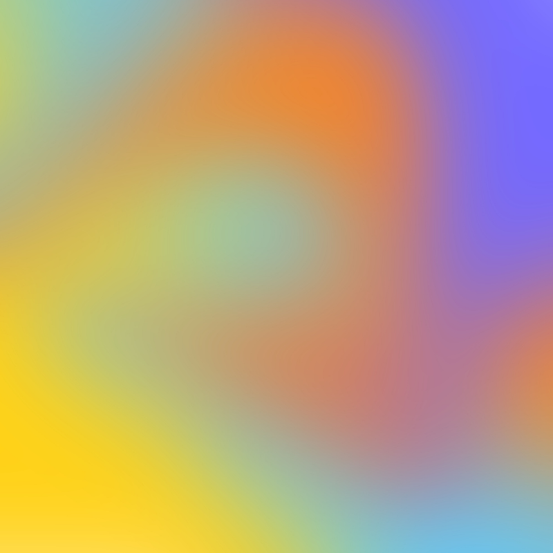 A highly blurred, multicolored abstract background with no specific objects or subjects visible.