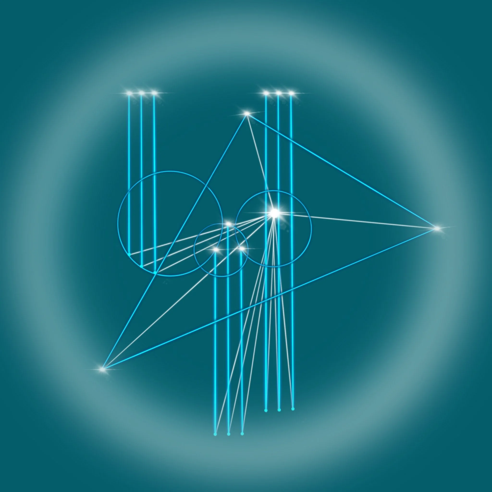 Signal Three glyph for Years 7–9 of the Portal of Nine, representing embodied mastery, crystalline transmission, planetary stewardship and service through sacred geometric frequency.
