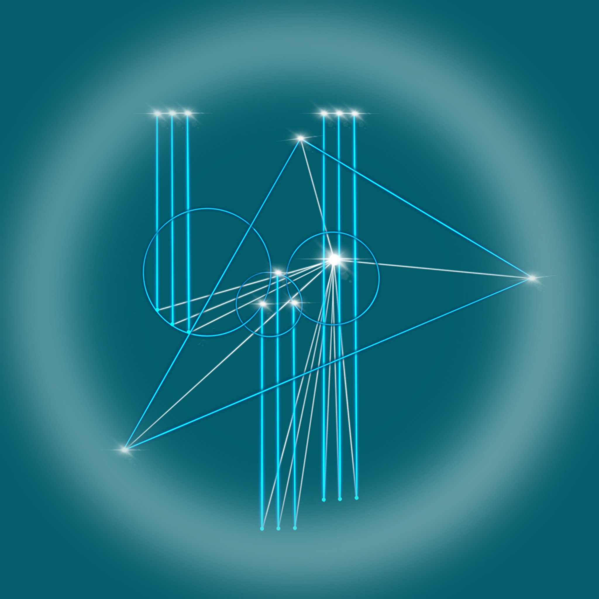 Signal Three glyph for Years 7–9 of the Portal of Nine, representing embodied mastery, crystalline transmission, planetary stewardship and service through sacred geometric frequency.