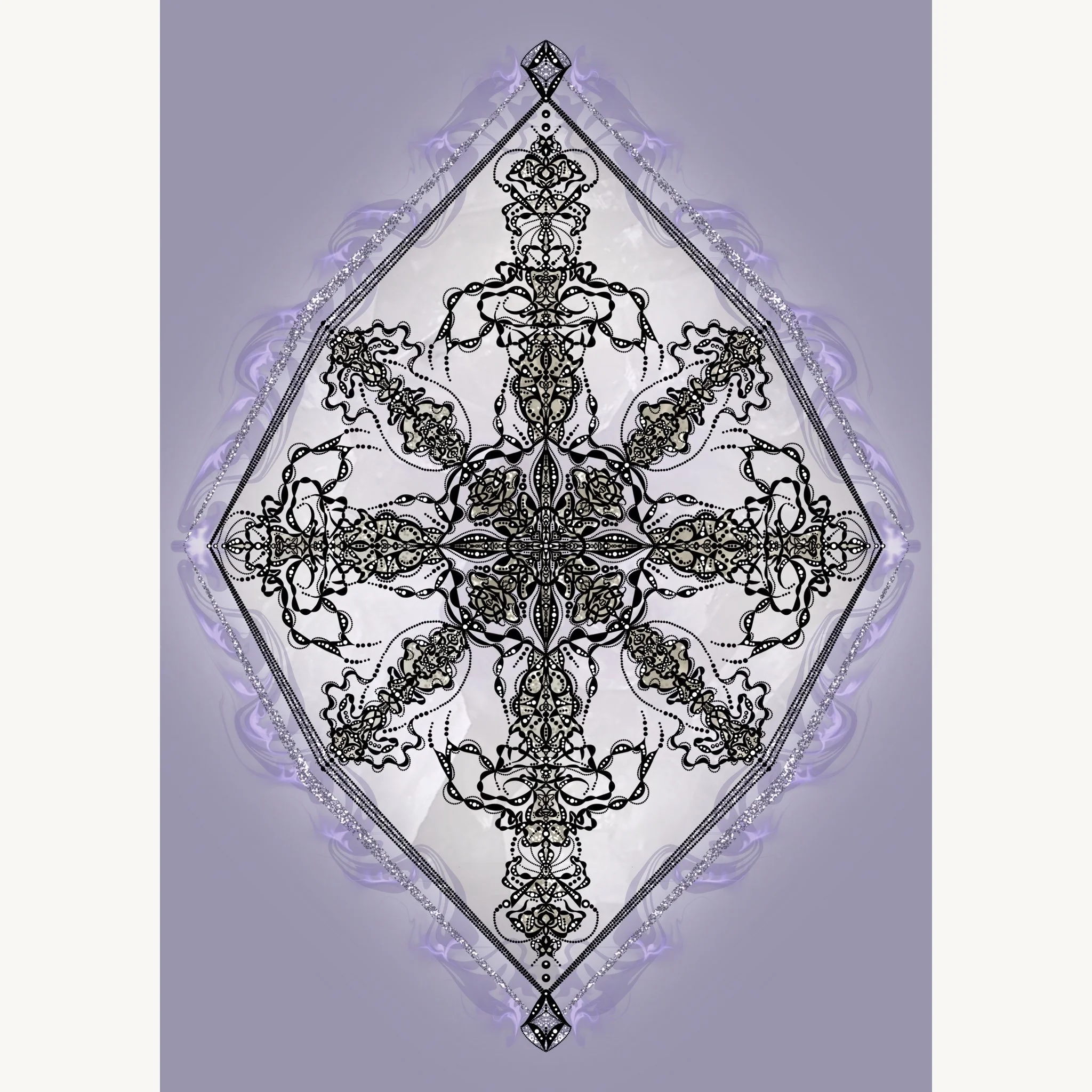 Crown Chakra Activation Glyph by Aish'Ka supporting divine consciousness, unity with Source and infinite possibility.