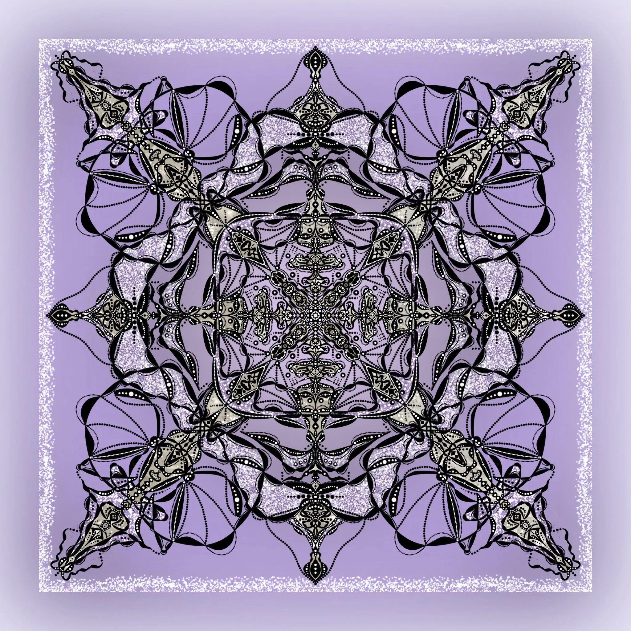 The Crown Chakra Glyph by Aish'Ka, a harmonic healing glyph supporting divine connection, unity and higher consciousness.