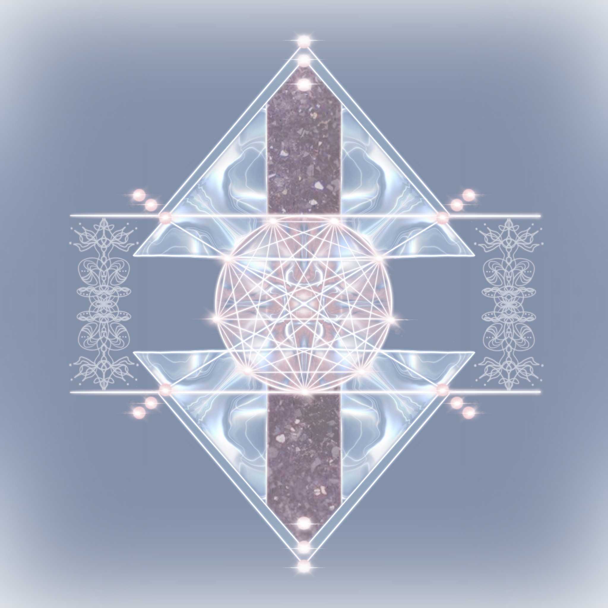 Sacred geometric portal transmission expressing creative ignition through release, zero-point consciousness and pure potential, guiding the human being into joyful, heart-led creation through harmonic balance and Source remembrance.