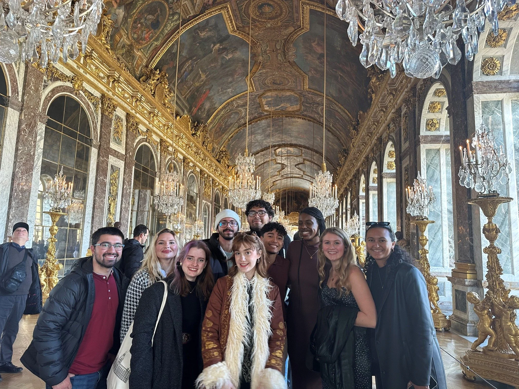 Students can choose to visit the breathtaking Hall of Mirrors at the Palace of Versailles during their long weekend in Paris, taking the short trip to Versailles to experience its history, architecture, and unforgettable views.