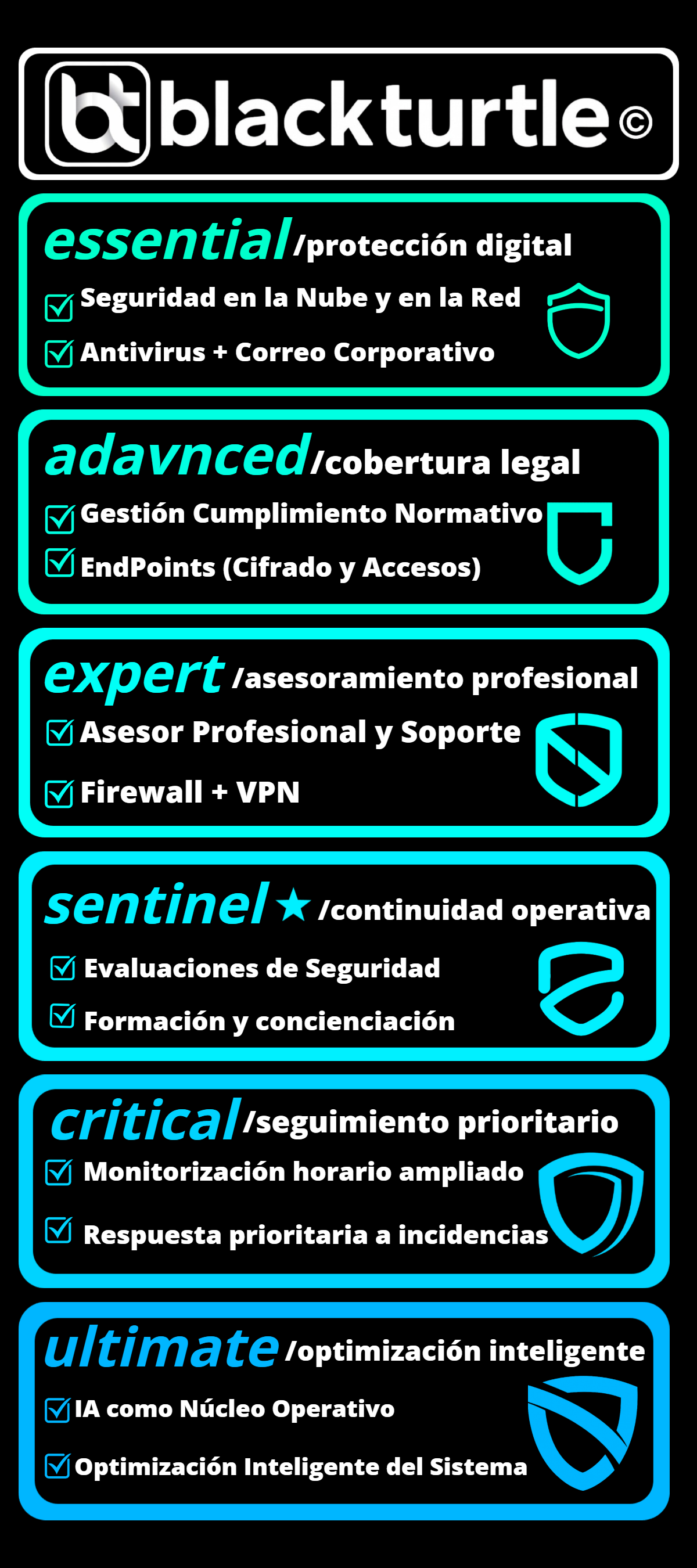 Tarjetas de paquetes ia y ciberseguridad