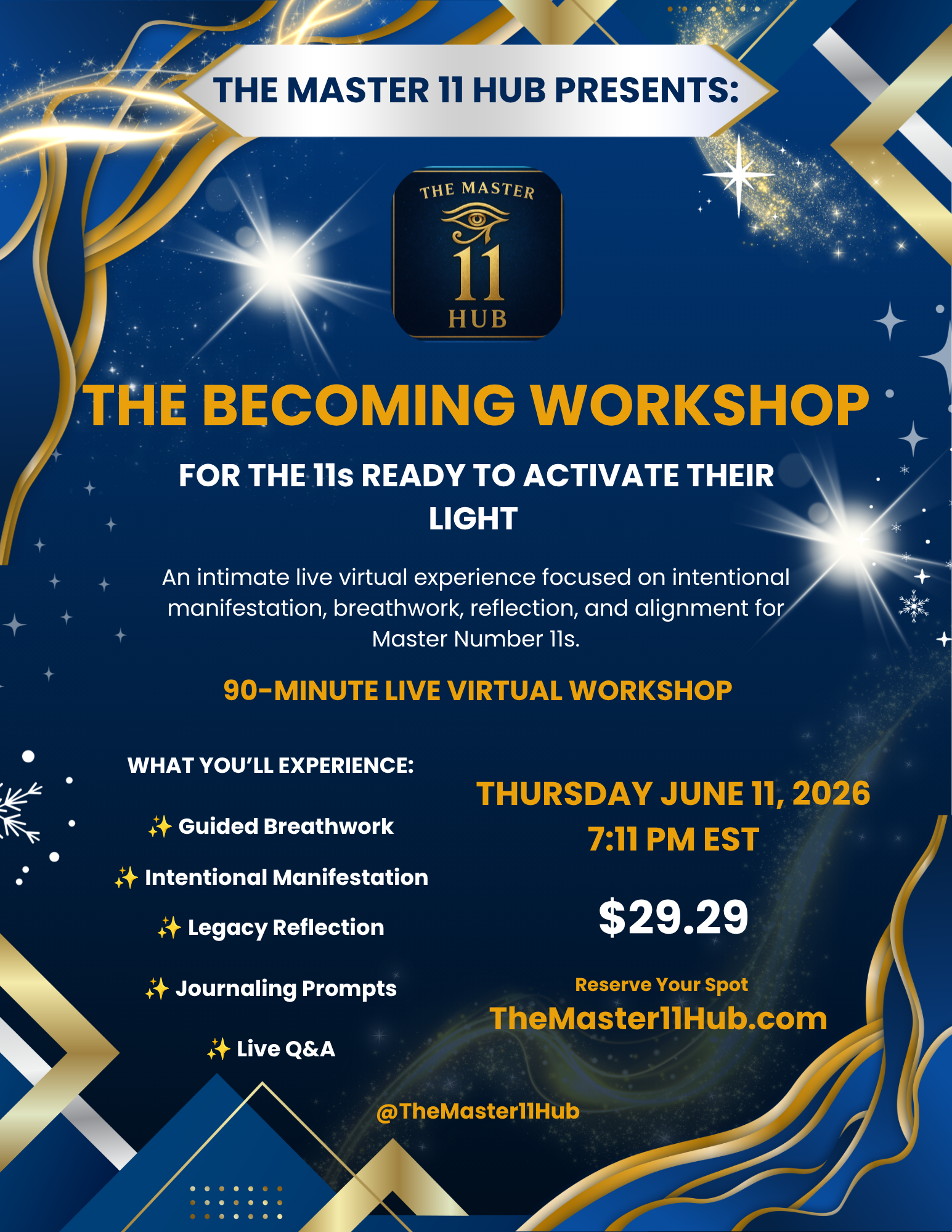 The Master 11 Hub: The Becoming Workshop