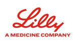 Lilly logo with red cursive text and tagline 'A Medicine Company' beneath it.
