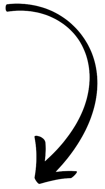 Simple black wire in a curved shape with an arrow at the end.
