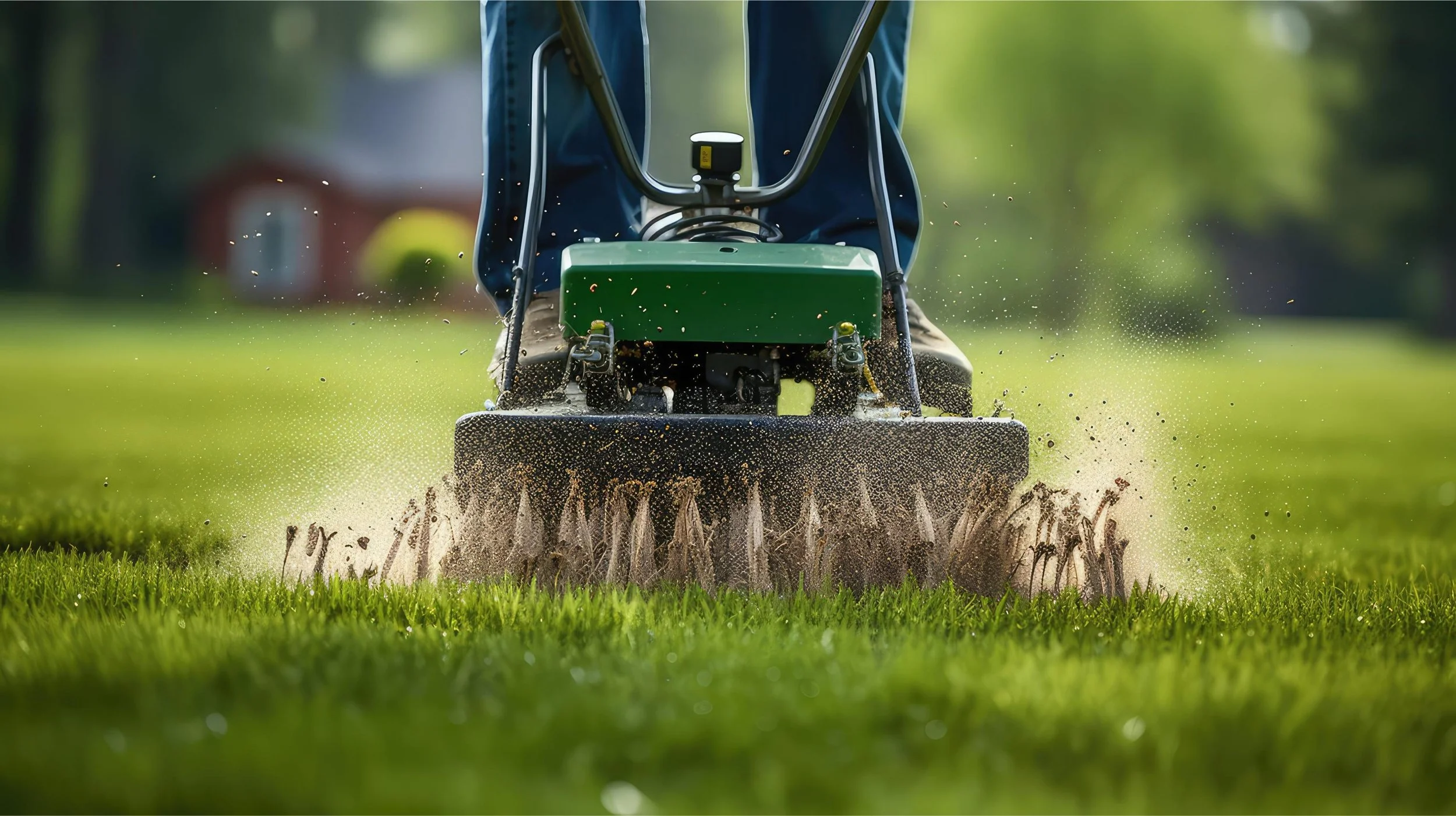 Overseeding and lawn care services in Plymouth, MA