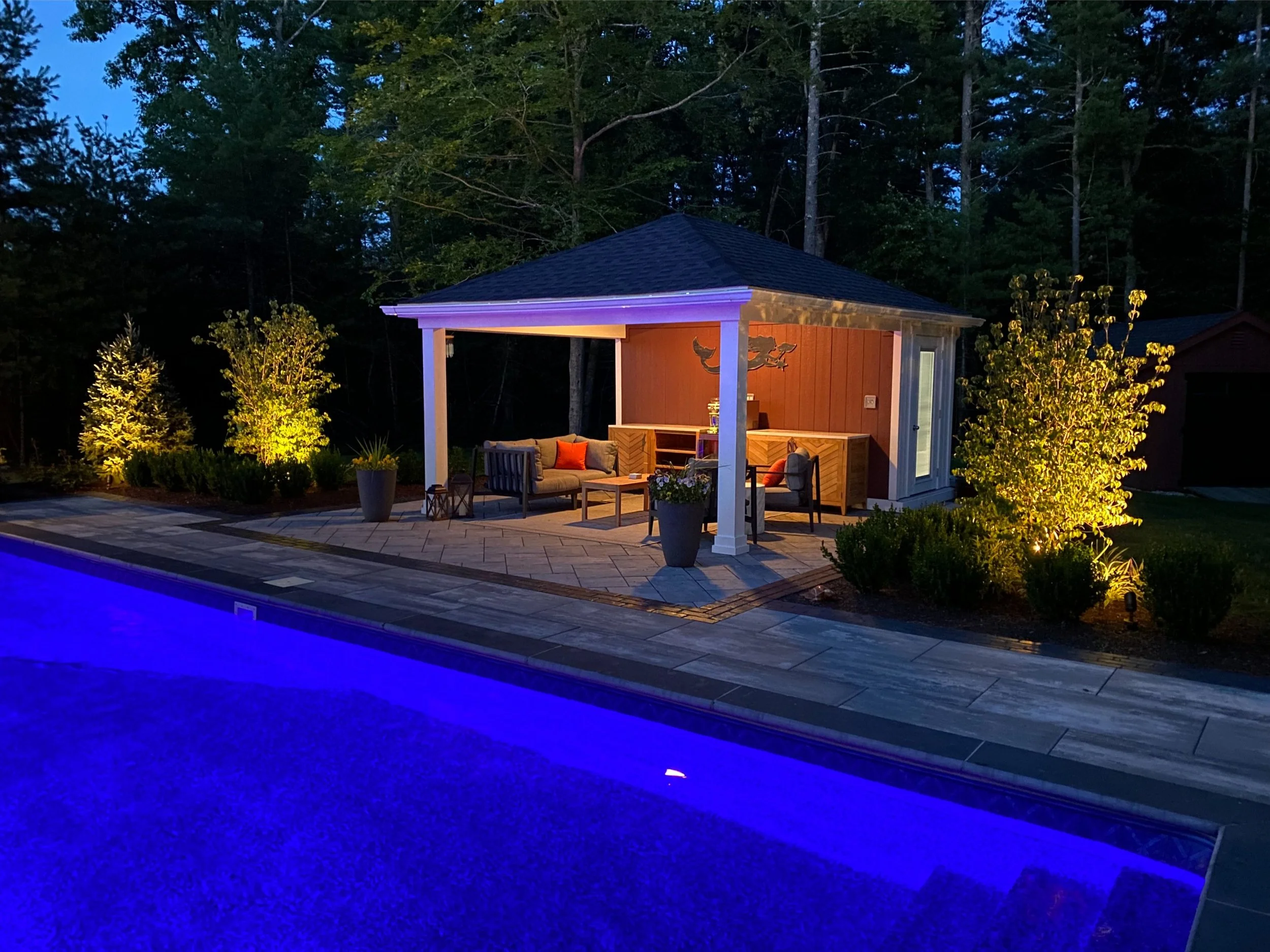 outdoor lighting installation in Middleborough, MA