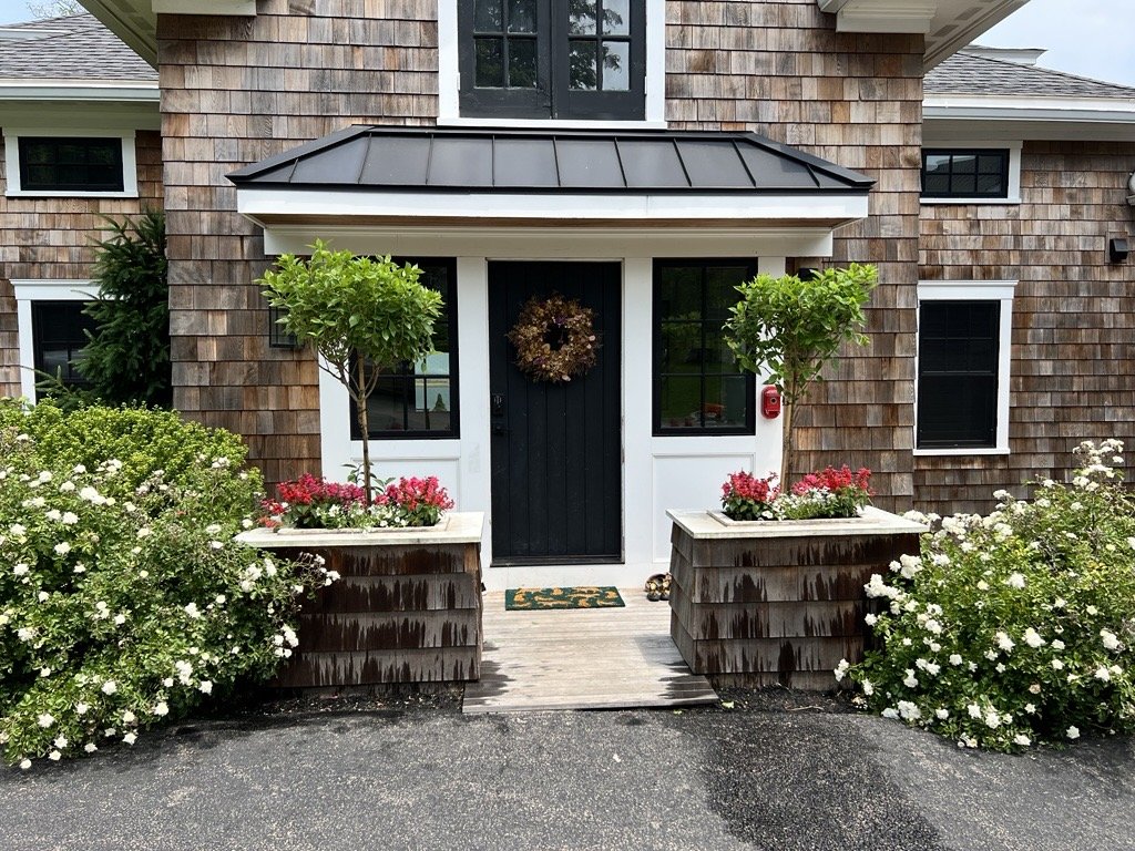 Retaining wall construction process in Bridgewater, MA