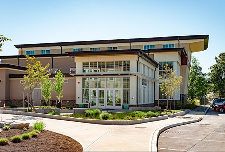 Commercial landscape design project in Hanover, MA