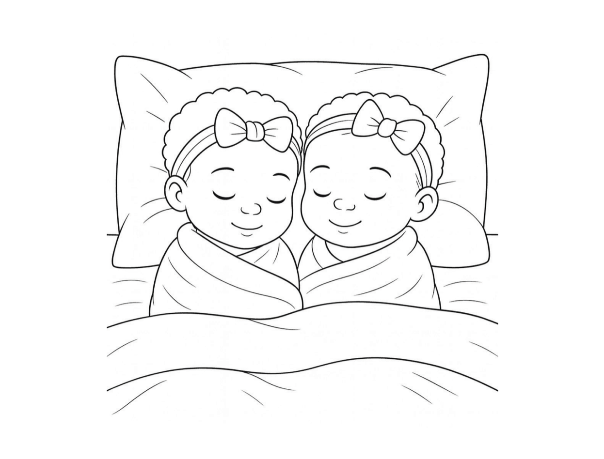 Allison & Brooke Coloring Page (Free Resource)