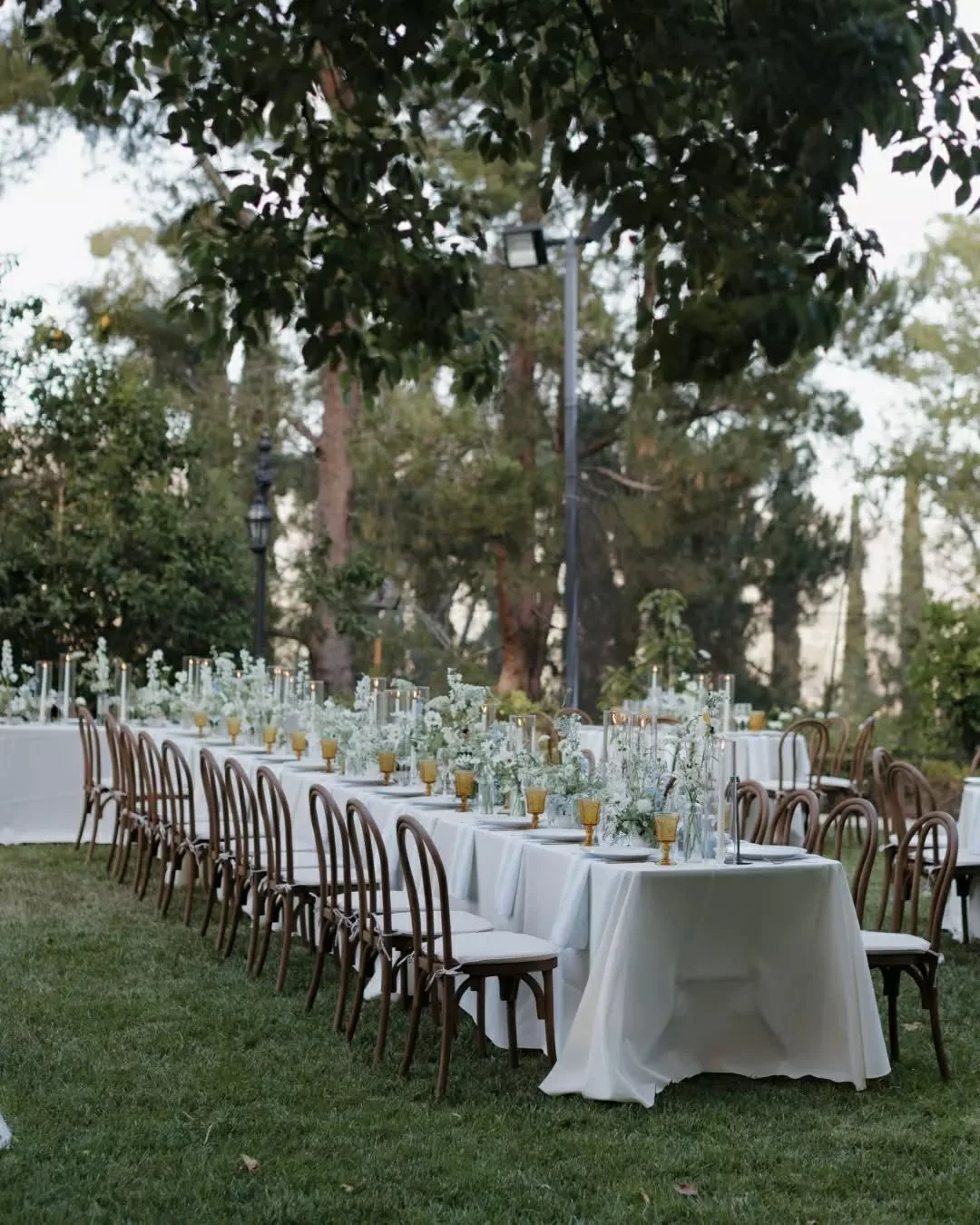 An evening that drifted from daylight to candlelit magic, turning the outdoors into its own little world.

A beautiful example of how elevated event rentals and cohesive design can transform a space into something truly memorable.

Discover how our p