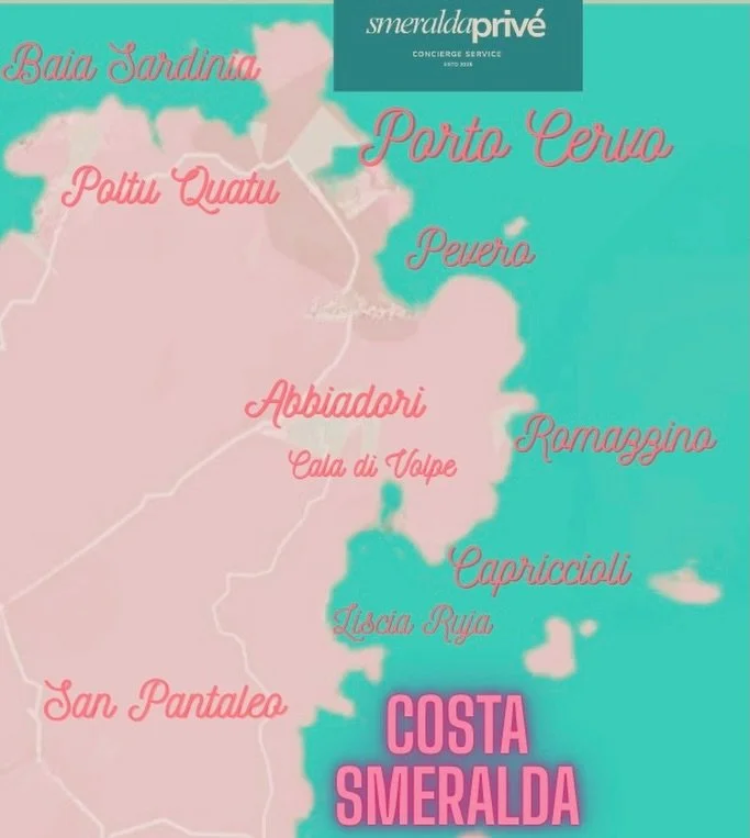 Where turquoise waters meet timeless elegance ✨

From Porto Cervo to San Pantaleo, every corner of the Costa Smeralda tells a story of beauty, exclusivity, and unforgettable moments.

Let us take you beyond the map &mdash; exclusive experiences, hidd