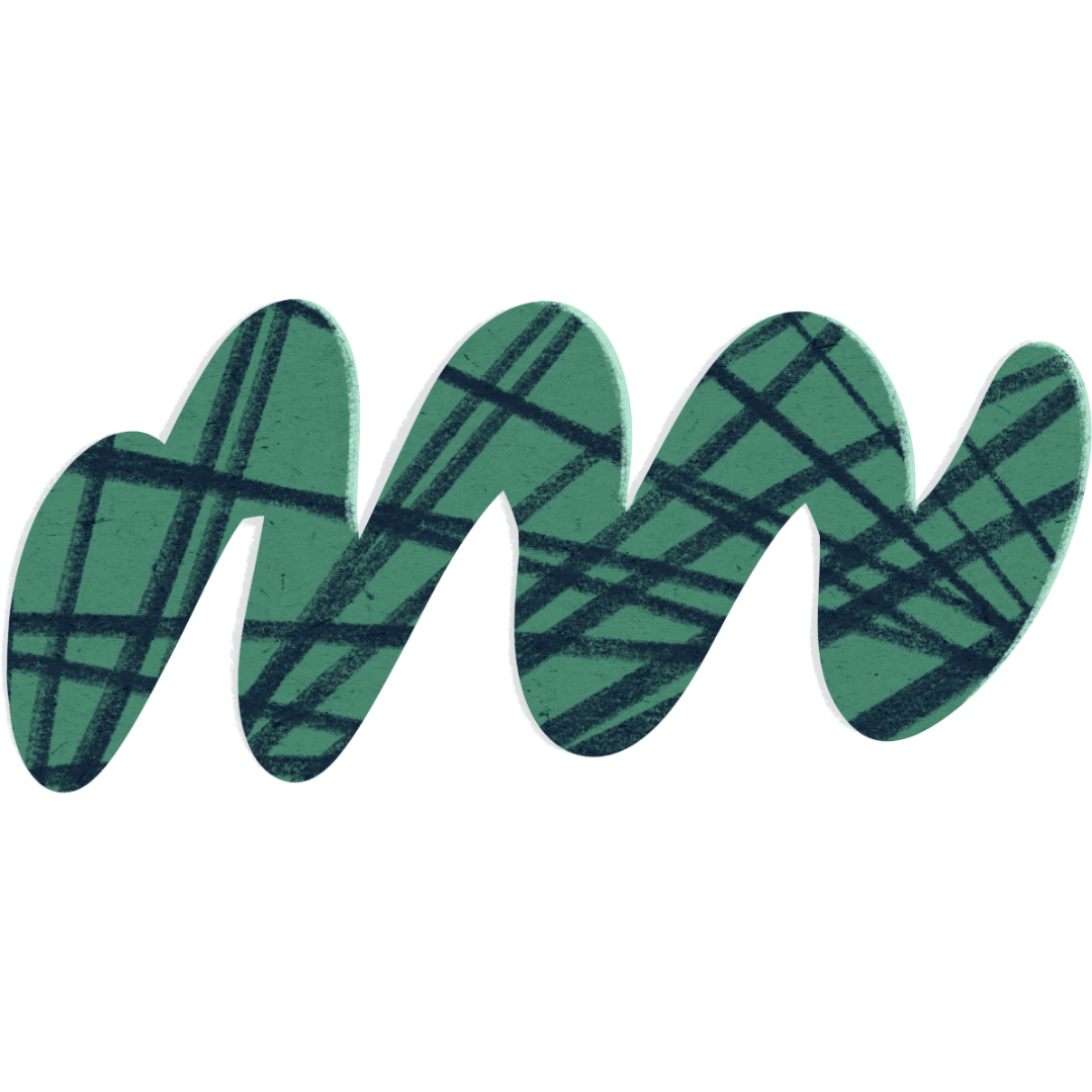 Stylized green and black plaid graphic on a transparent background.