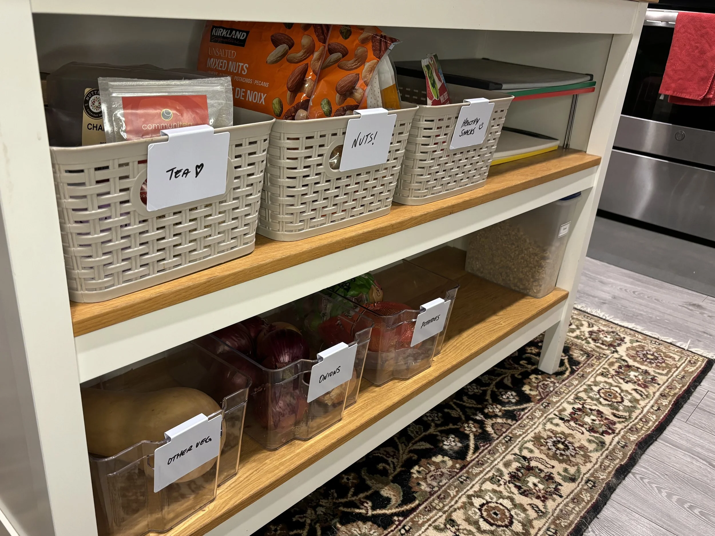 AFTER: Kitchen island now has function and purpose!