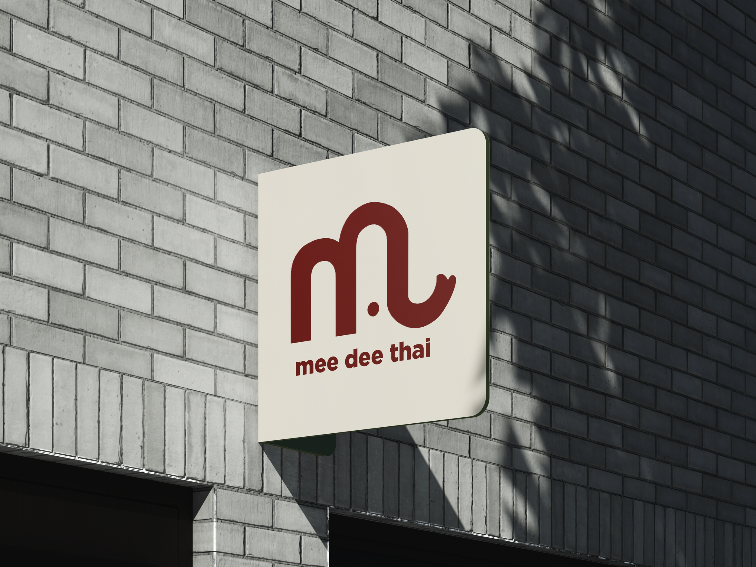 A visual identity exploration of packaging and merchandise developed as part of a collaborative rebrand of the LA-based restaurant Mee Dee Thai. The work shown reflects my individual interpretation and application of the brand system, using cozy colo