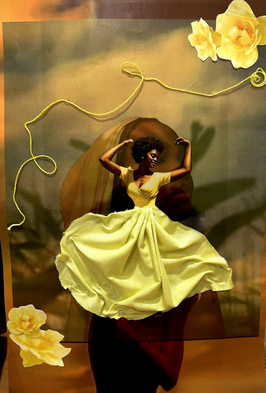 A costume design project inspired by For Colored Girls Who Have Considered Suicide / When the Rainbow Is Enuf by Ntozake Shange. Using collage and assemblage techniques, I created costumes for four Ladies;  blue, green, yellow, and red. 