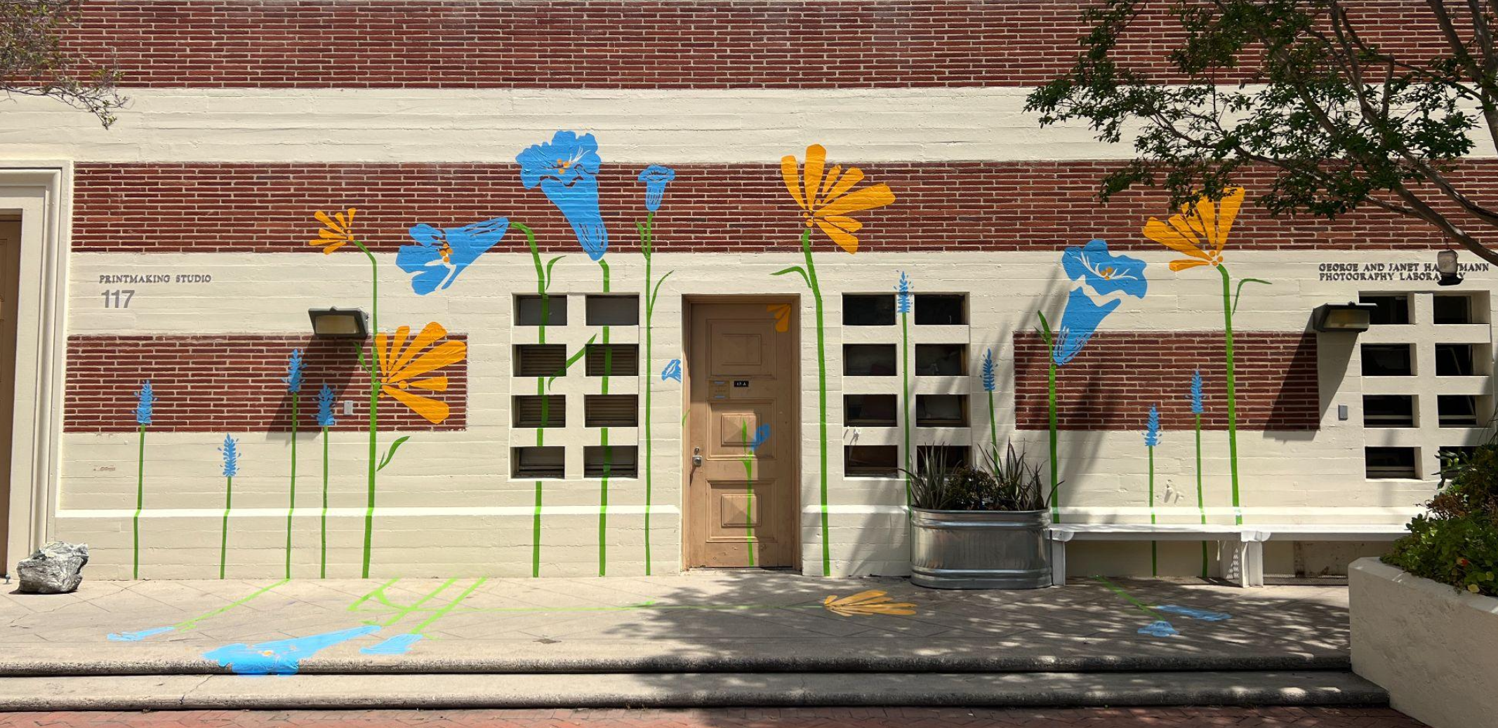 vinyl floral super graphics