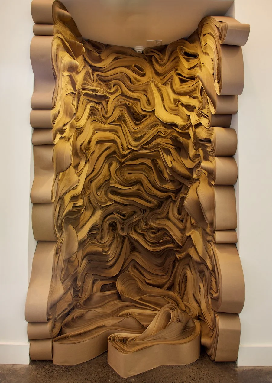 Force of Nature: Escalante, 2008-Present, Recycled craft paper rolls, Site-Specific Installation, Dimensions Variable