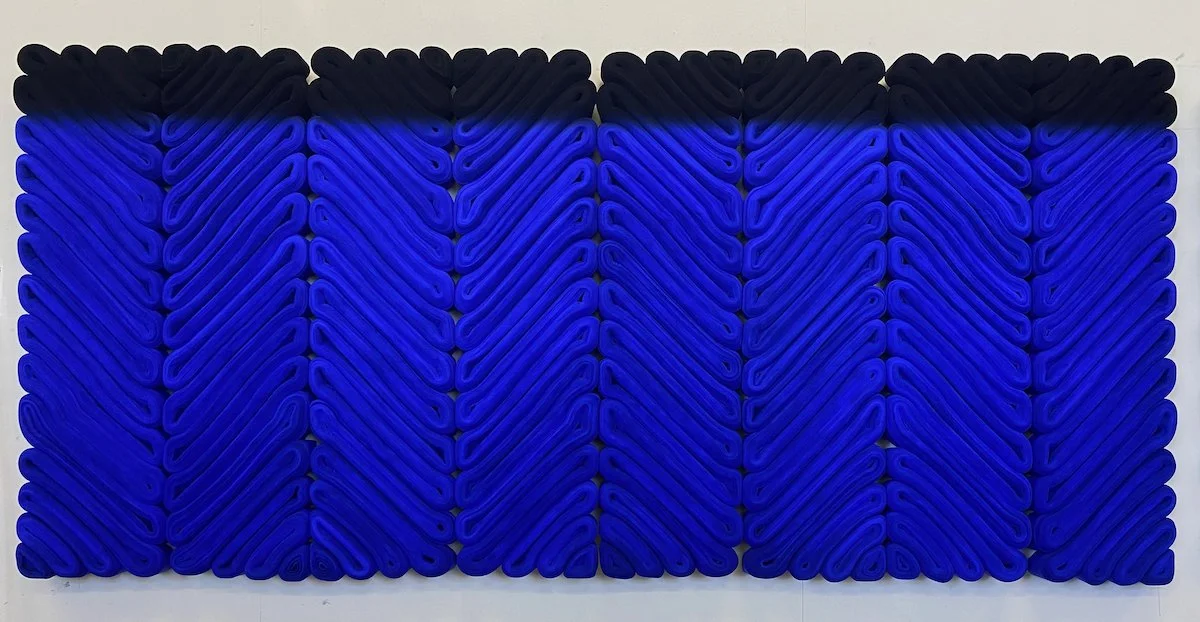 Ultramarine Blue with Black