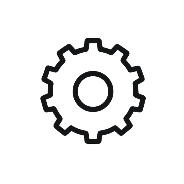 Gear icon representing settings or configuration