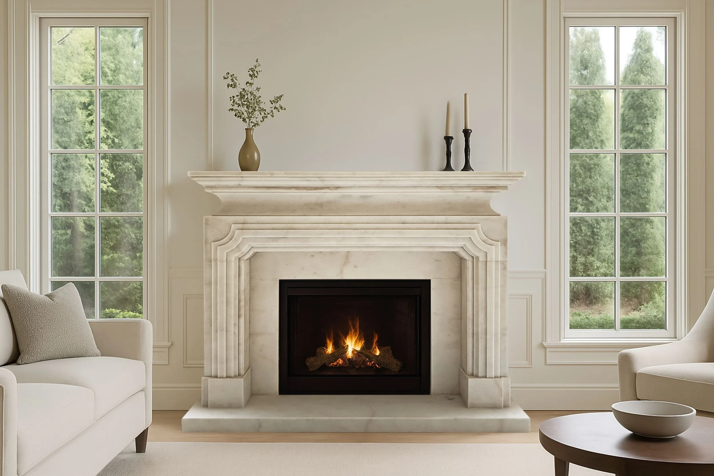 Custom Fireplace Mantels | Special Project Stone Solutions — Cascadia