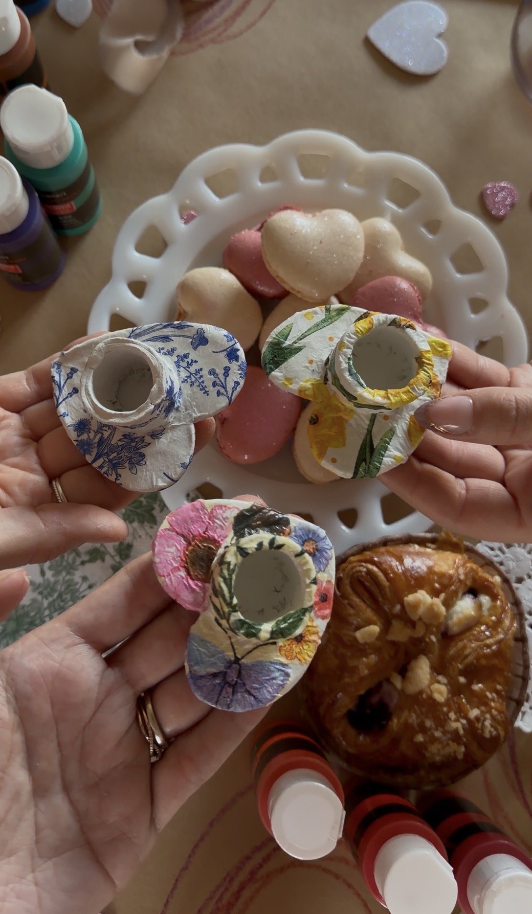 Handmade Heart Candle Holders