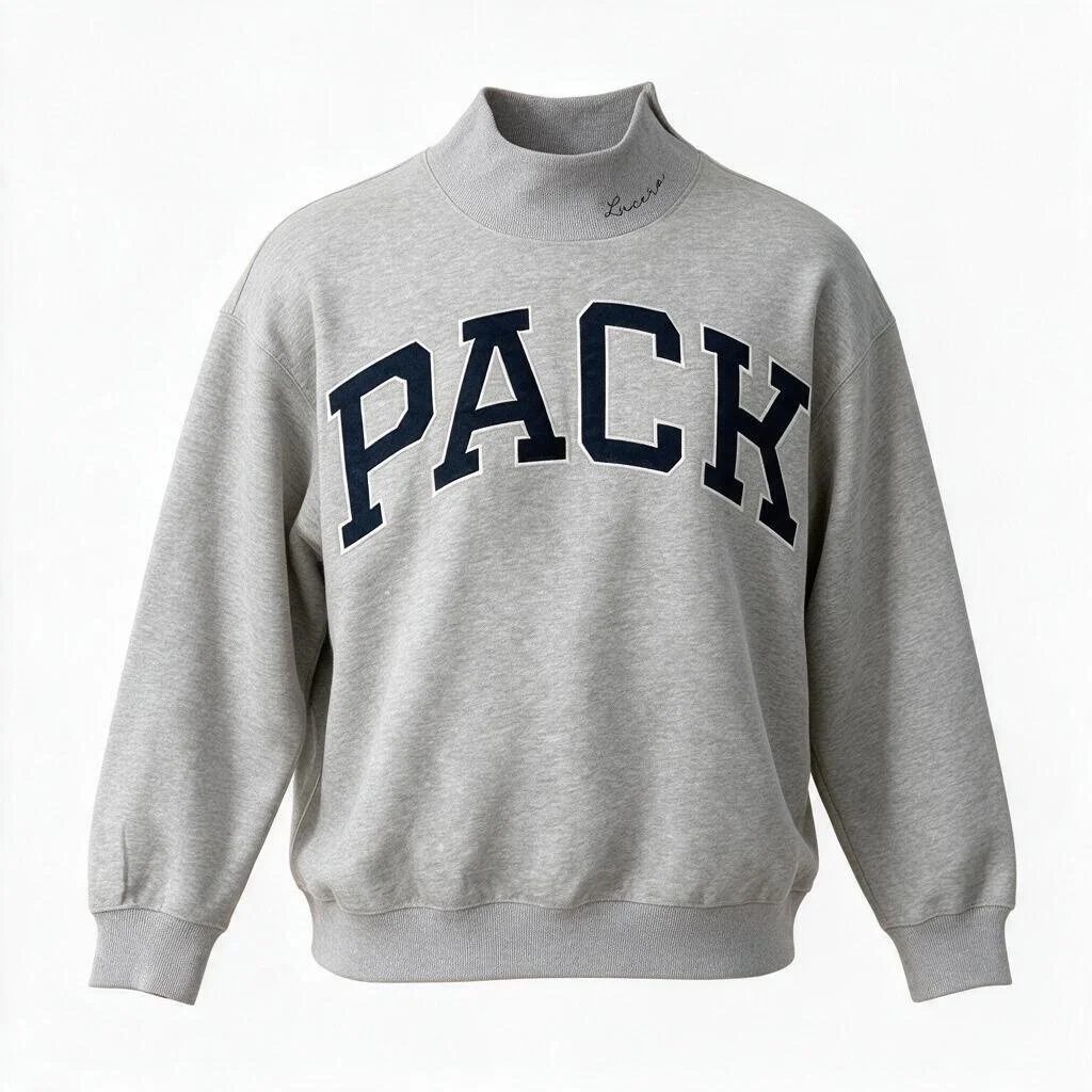 PACK Appliqué Mockneck Sweatshirt