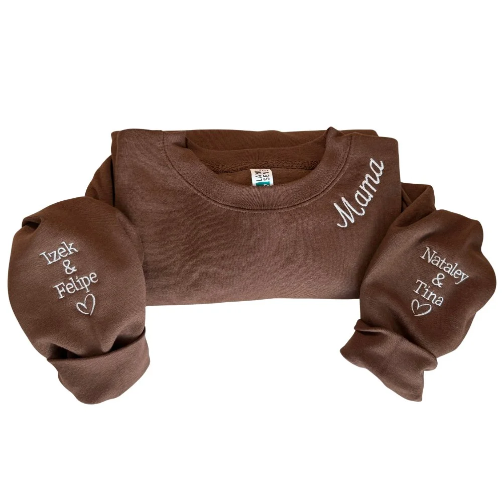 Neck Embroidery Sweatshirt