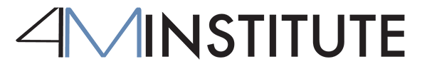 Logo with '4M INSTITUTE' text, featuring a stylized '4M' in blue and black.