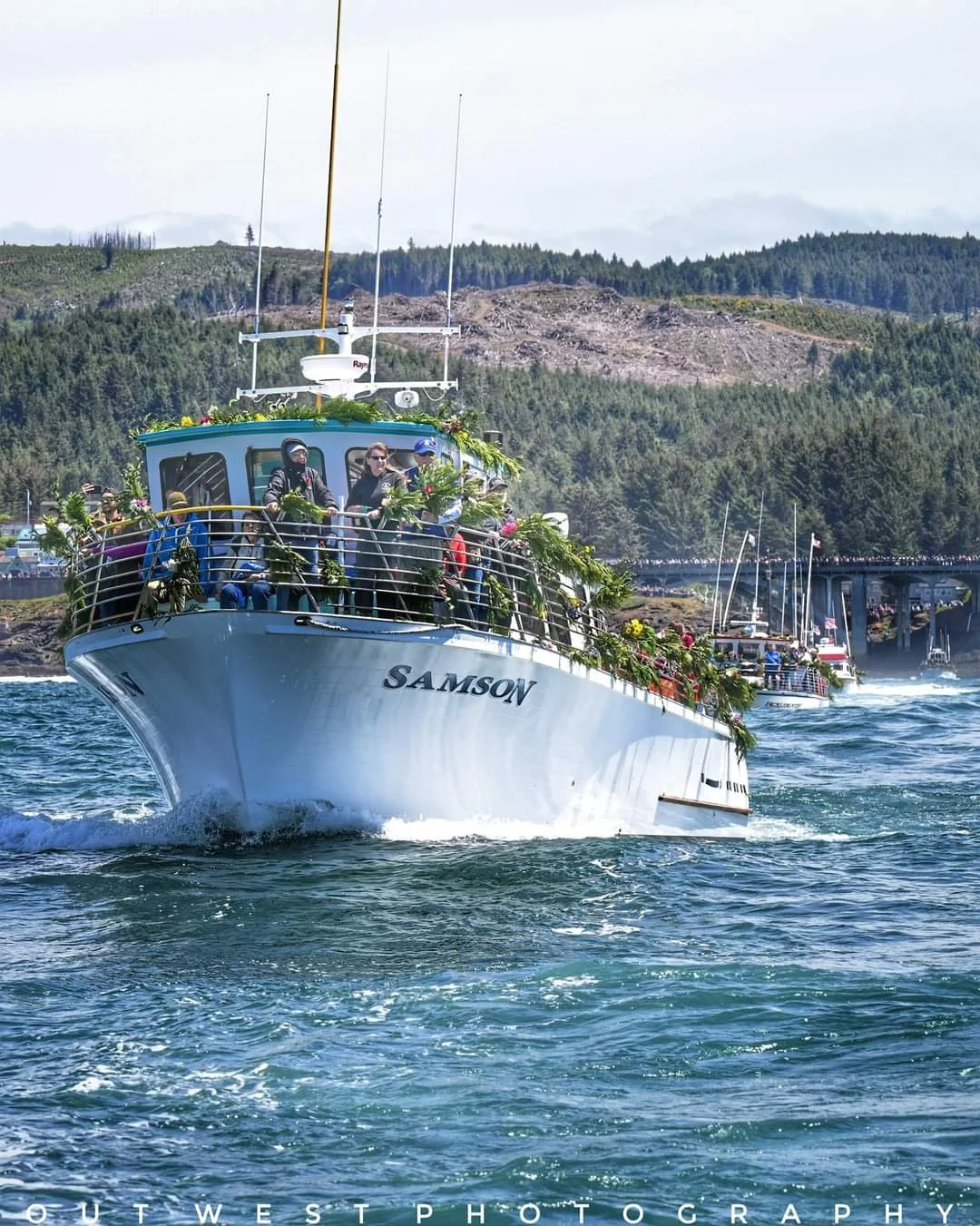 Samson vessel in Fleet of flowers in Depoe Bay, Oregon