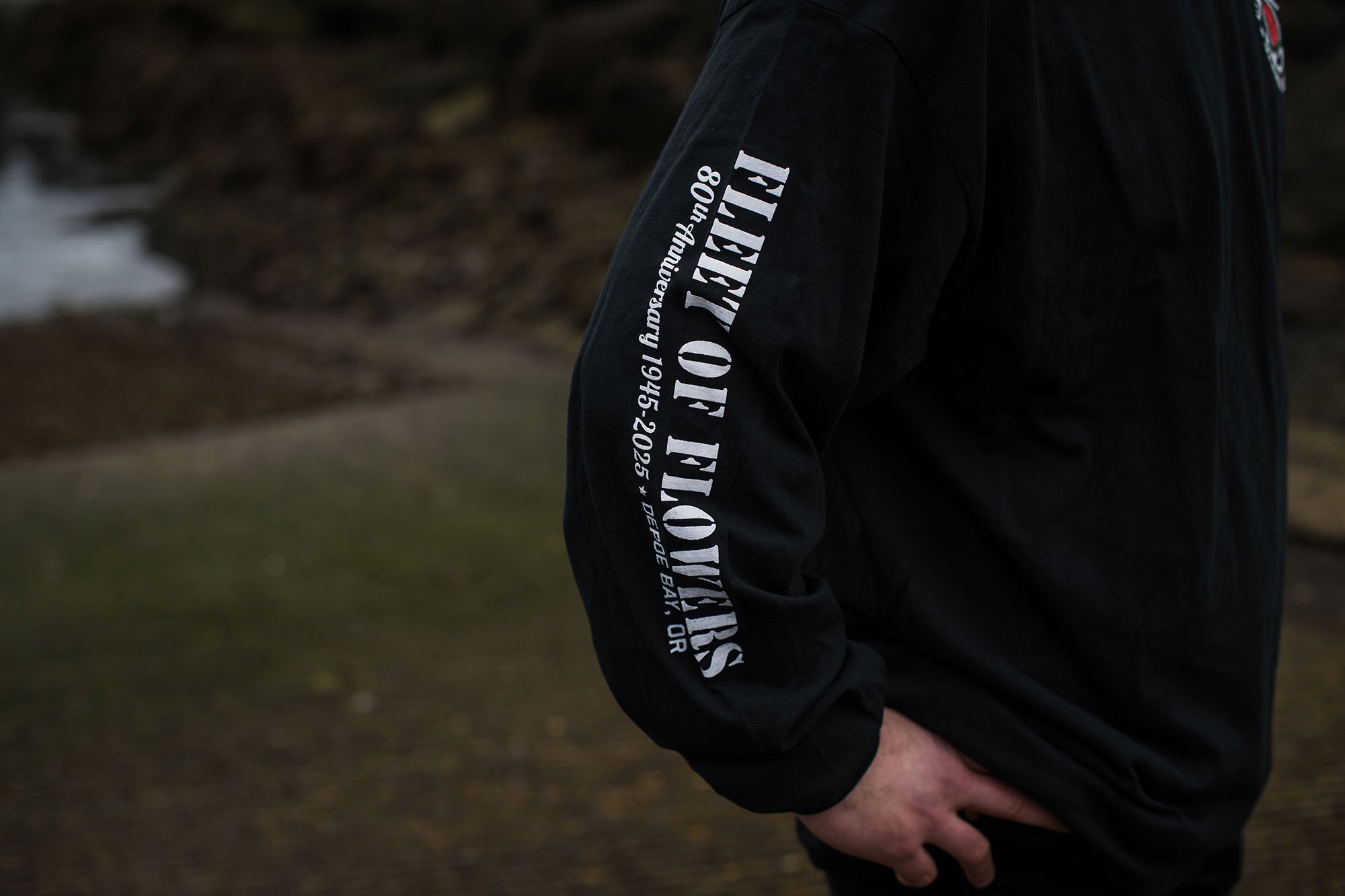 Fleet of Flowers 2025 L/S Tee - Sleeve Closeup