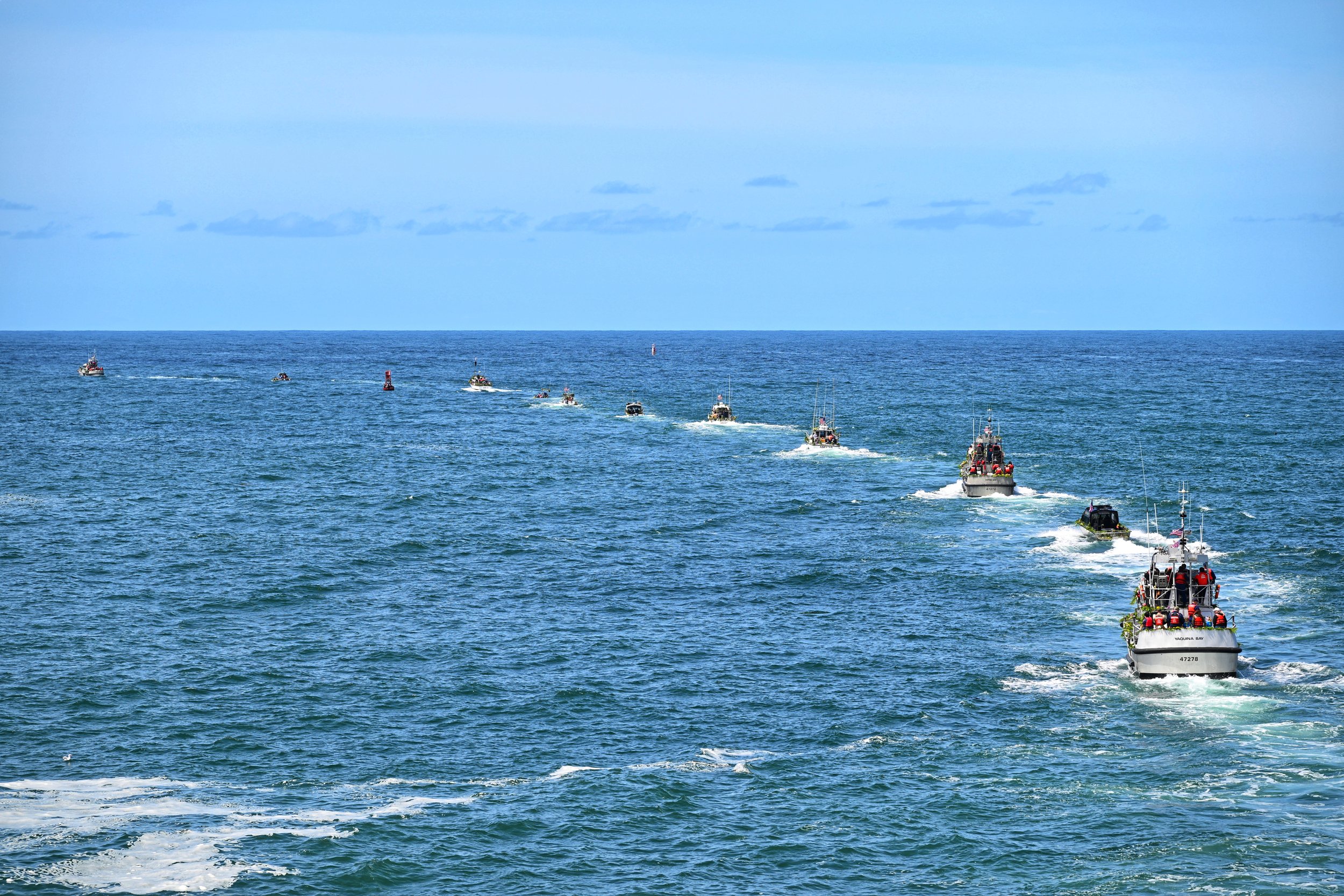Fleet of flowers in Depoe Bay, Oregon