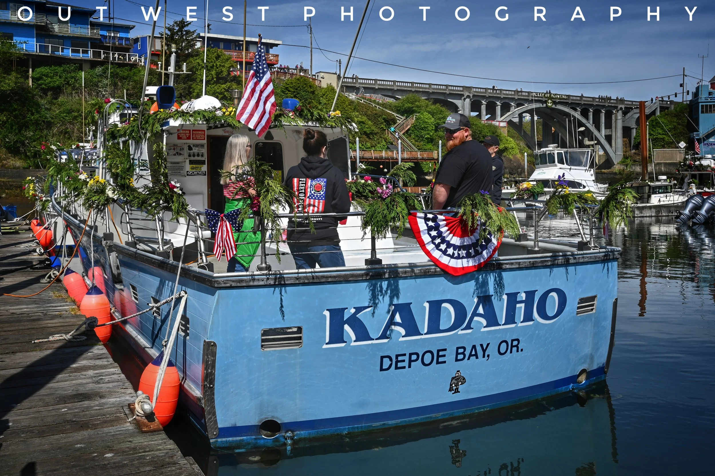 Kadaho vessel in Fleet of Flowers in Depoe Bay, Oregon