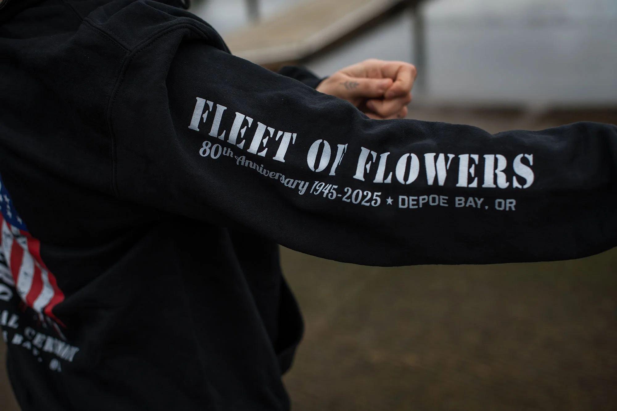 Fleet of Flowers 2025 Pullover Hoodie - Sleeve print
