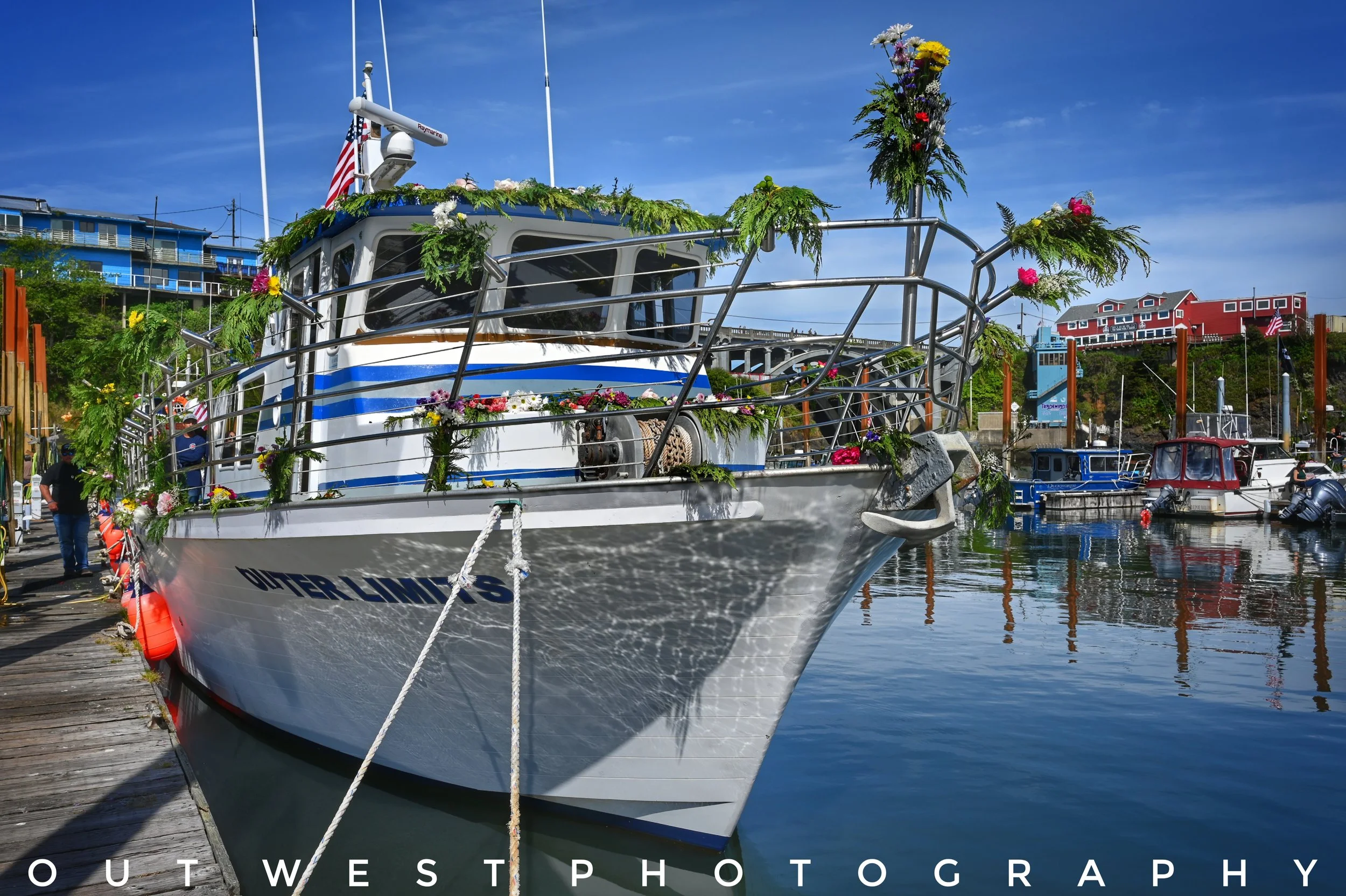 Outer Limits vessel in Fleet of Flowers in Depoe Bay, Oregon