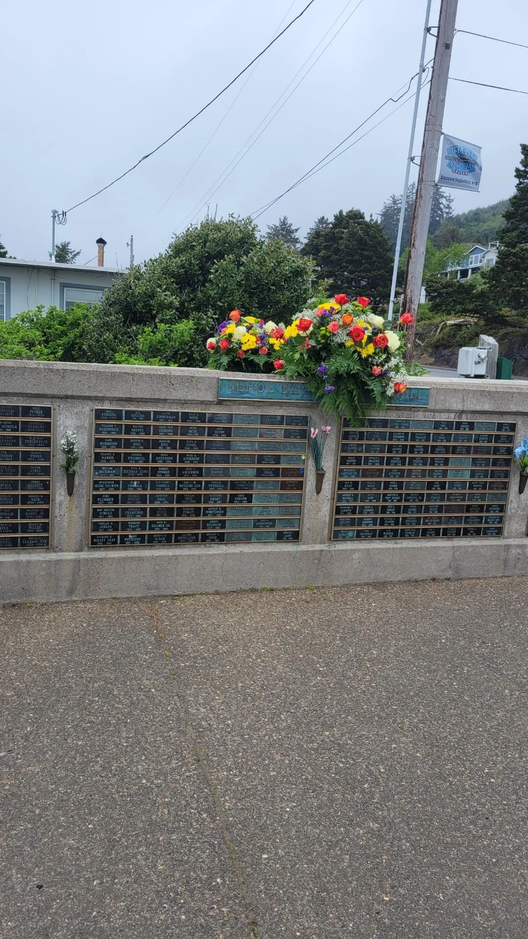 Fleet of flowers in Depoe Bay, Oregon