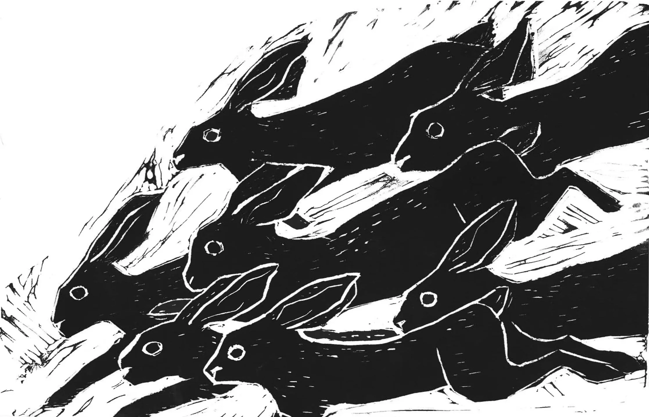 New Possibilities, 8 x 10", Linocut, 2025