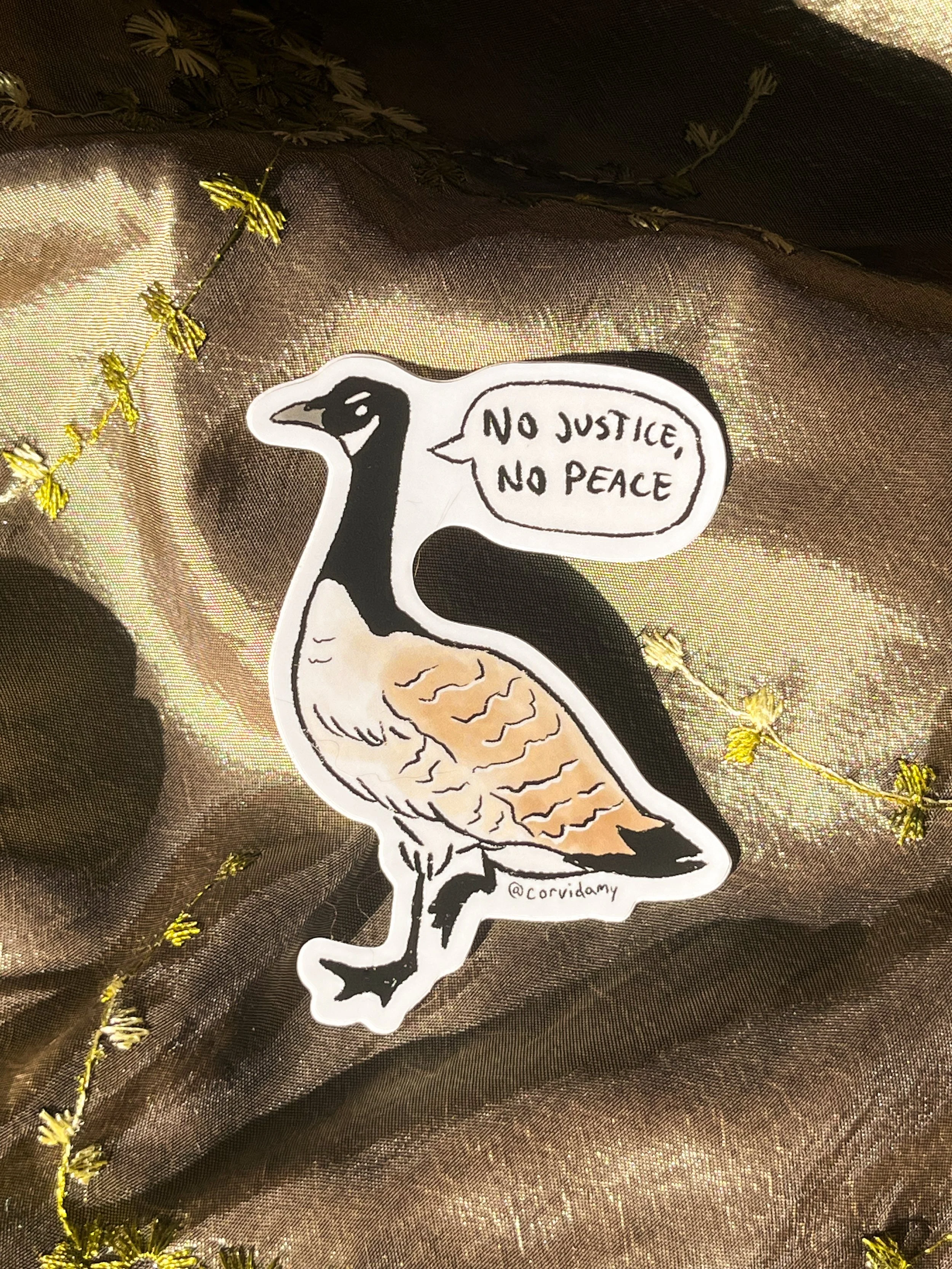 Socially Conscious Goose Sticeker
