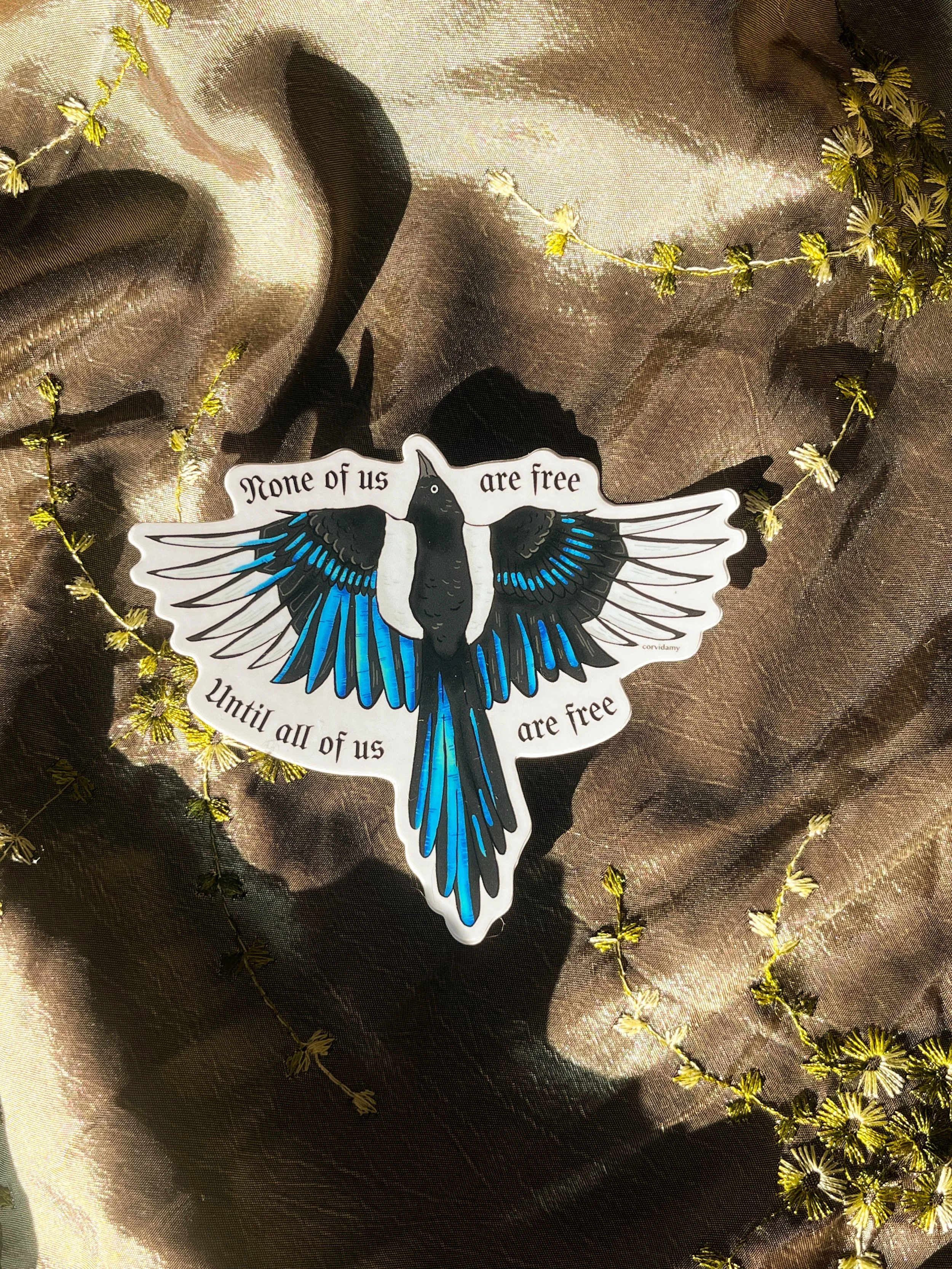 Freedom Magpie Sticker