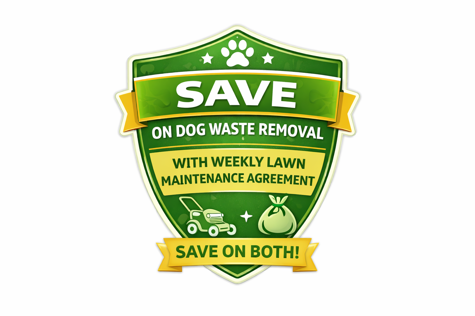 Bundle and Save with Lawn Care and Dog Poop Removal in Cushing, OK