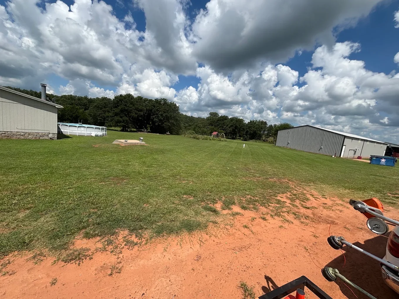 Routine lawn maintenance — mowing, trimming, edging, and cleanup.