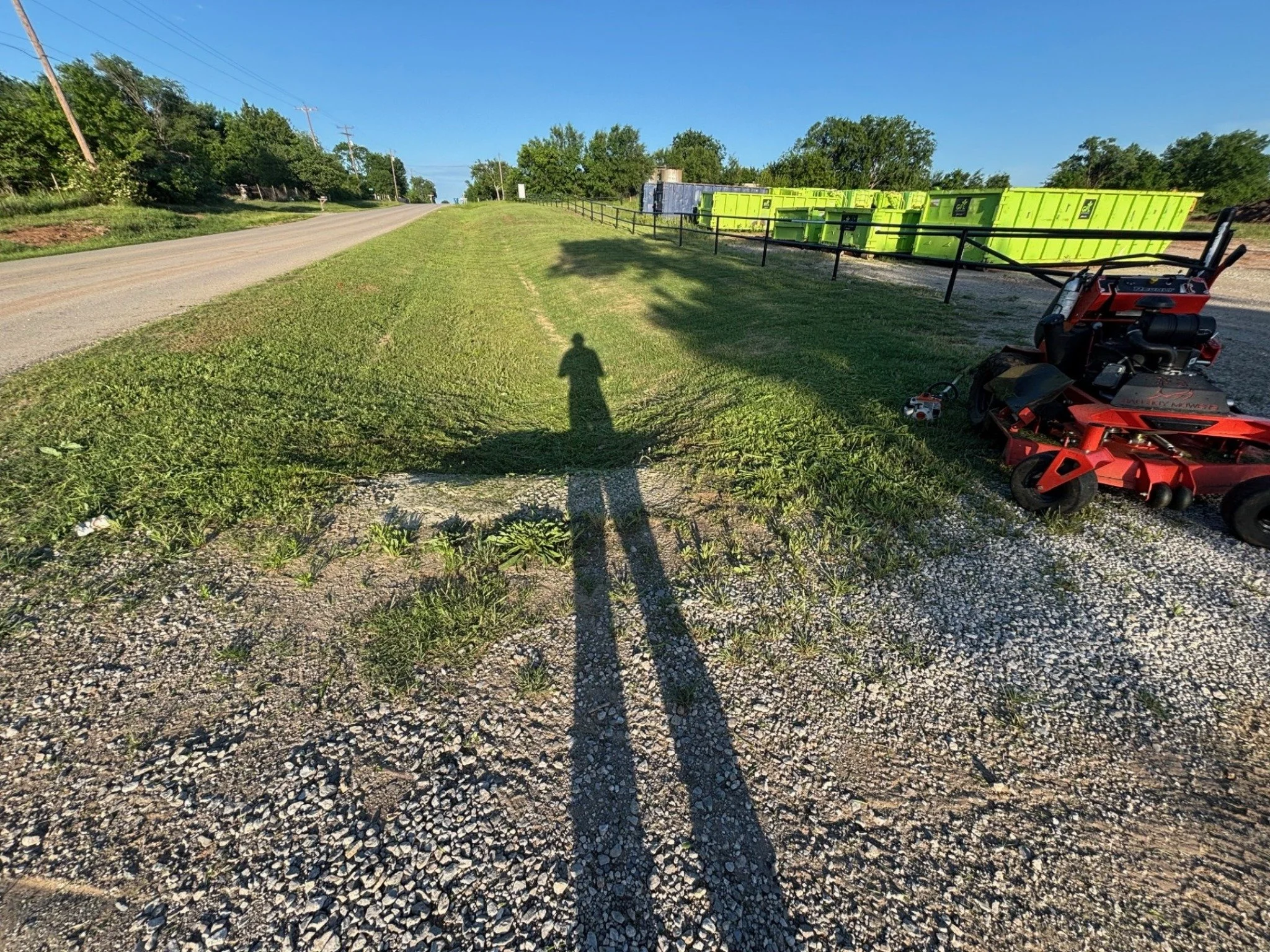 Commercial grounds care and lawn service at GFL Environmental Cushing Oklahoma.