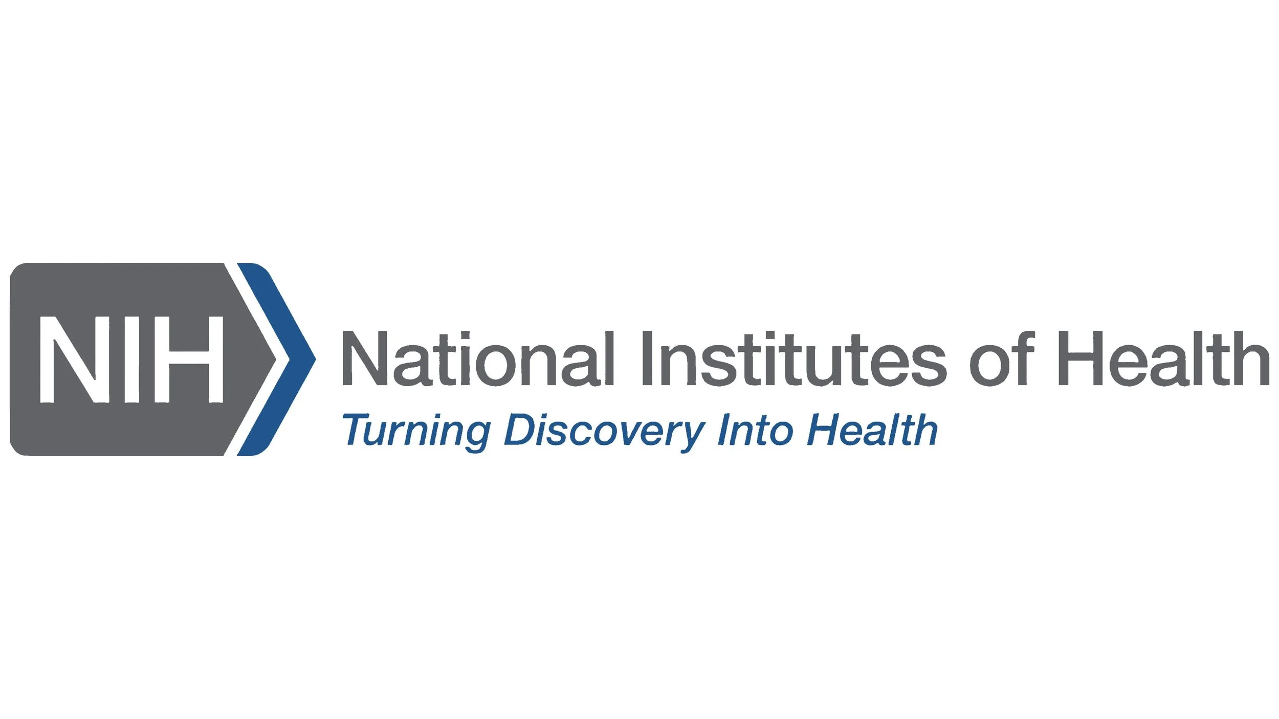 Logo of the National Institutes of Health with the text 'Turning Discovery Into Health' underneath.