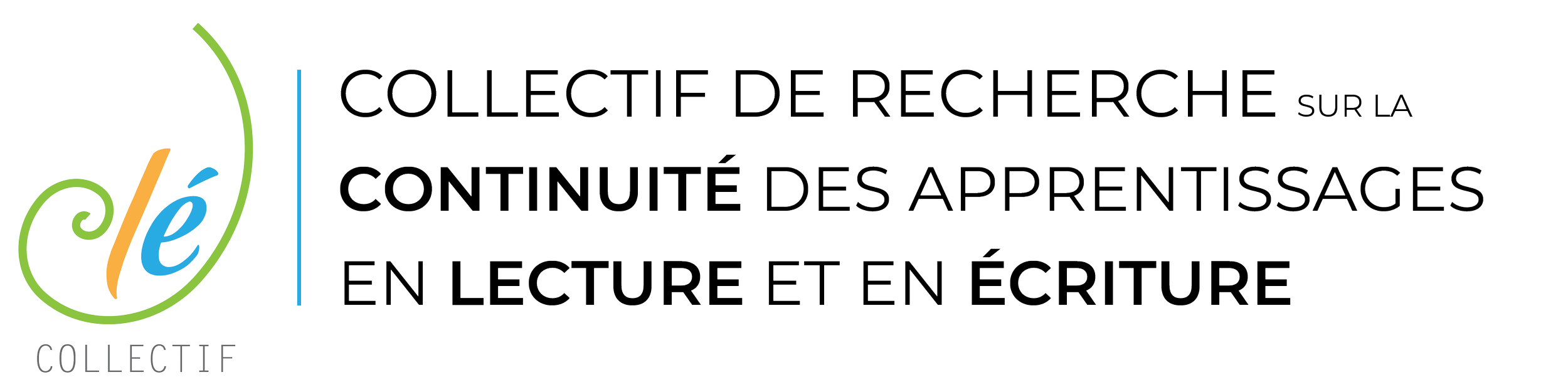 Logo du Collectif de recherche sur la continuité des apprentissages en lecture et en écriture.