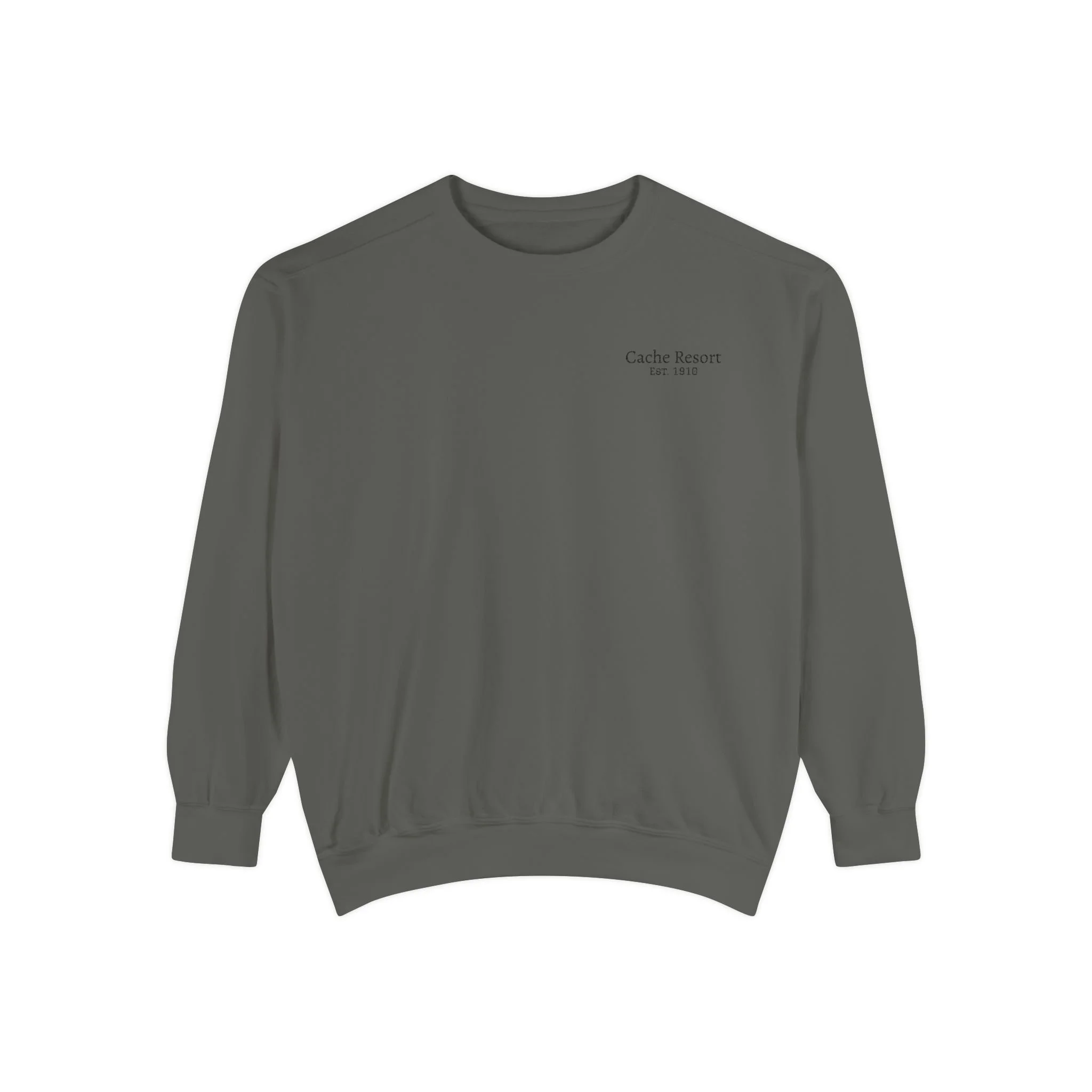 Cache Resort Embroidered Classic-Fit Unisex Sweatshirt