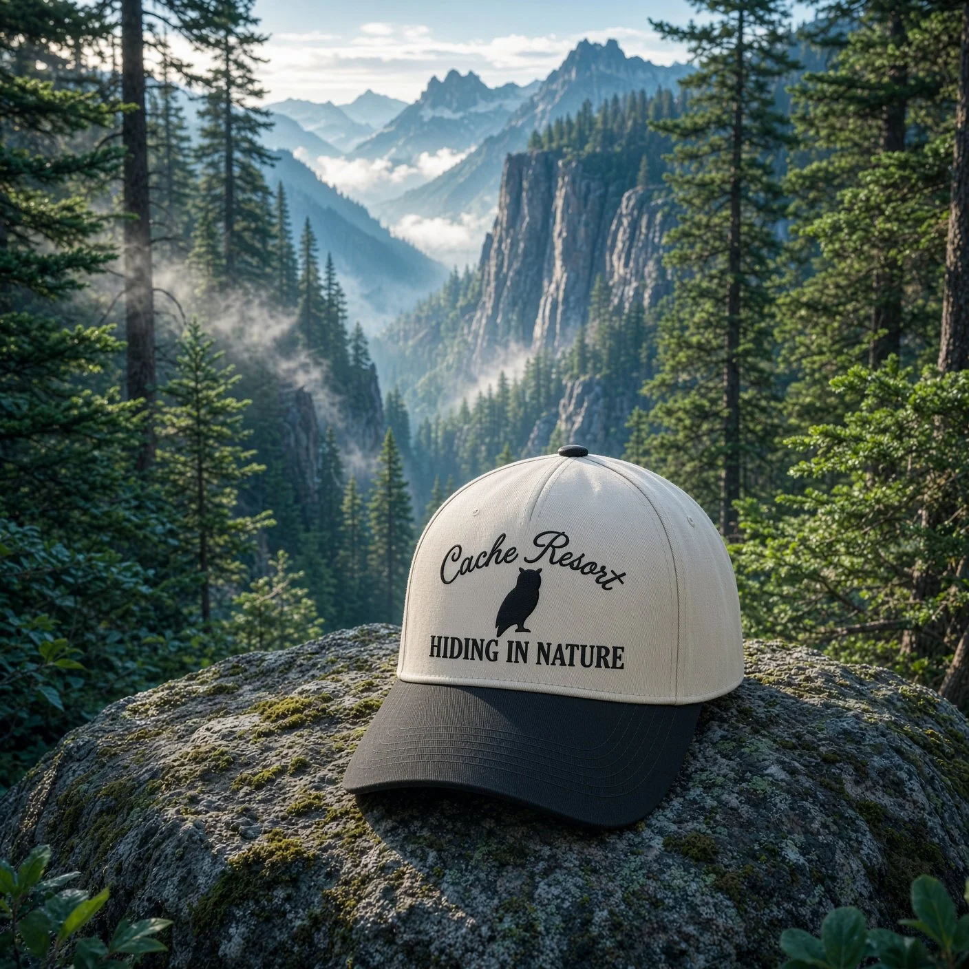 Hiding In Nature - Owl Edition | Frame Two-Tone Cap