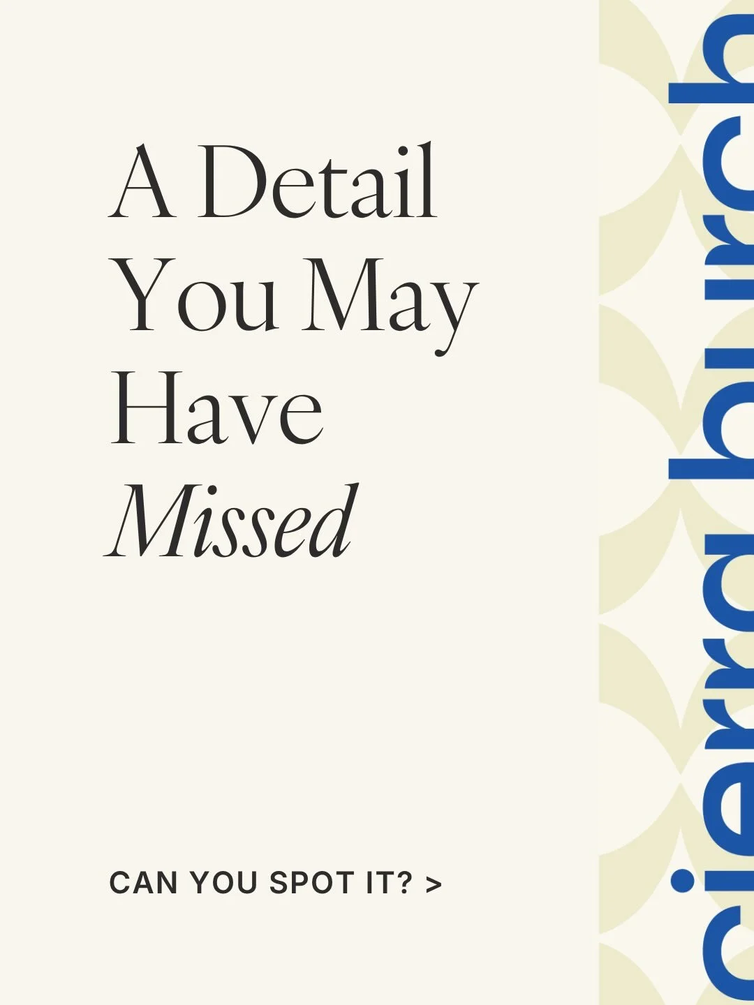 Thoughtful design considers what most people won&rsquo;t even consciously see, but will always feel and experience. 

This kind of design, though it can sometimes feel simple and effortless, isn&rsquo;t. It comes from intentionally placing details an