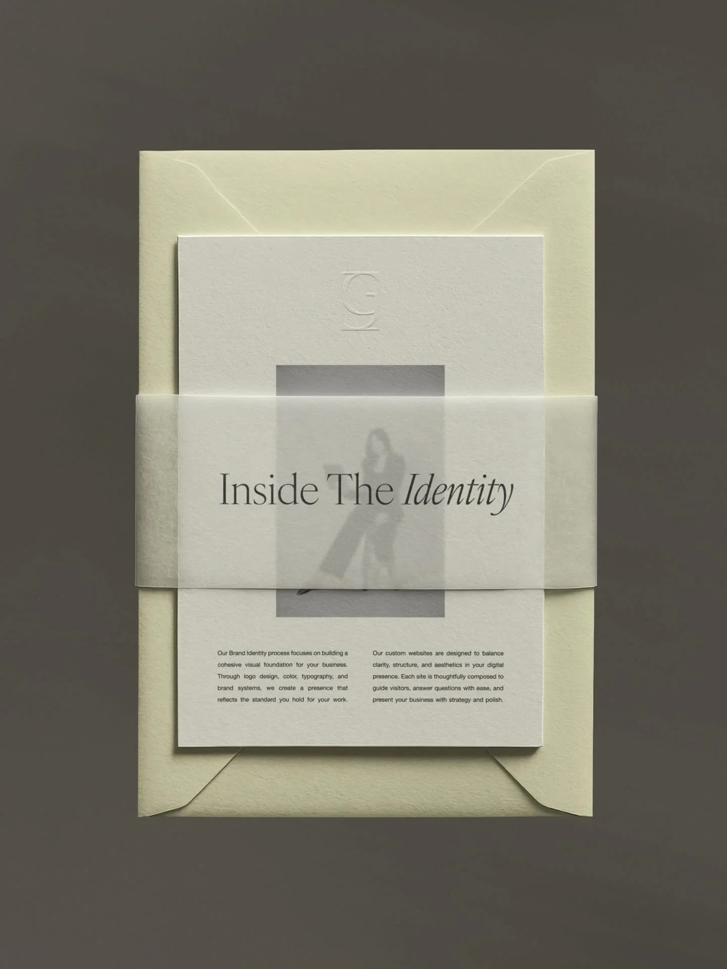 Inside The Identity / Good Golden Creative

How our growth behind the scenes led to our new brand:

Early 2025, it became clear we had outgrown what we were presenting&mdash;articulating what we felt and designing that was another story (rebranding i